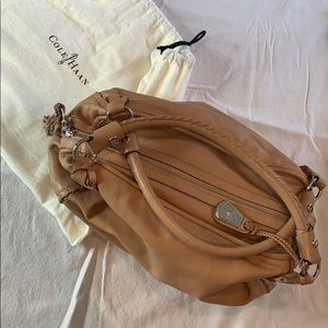 COLE HAAN LAMBSKIN TOTE